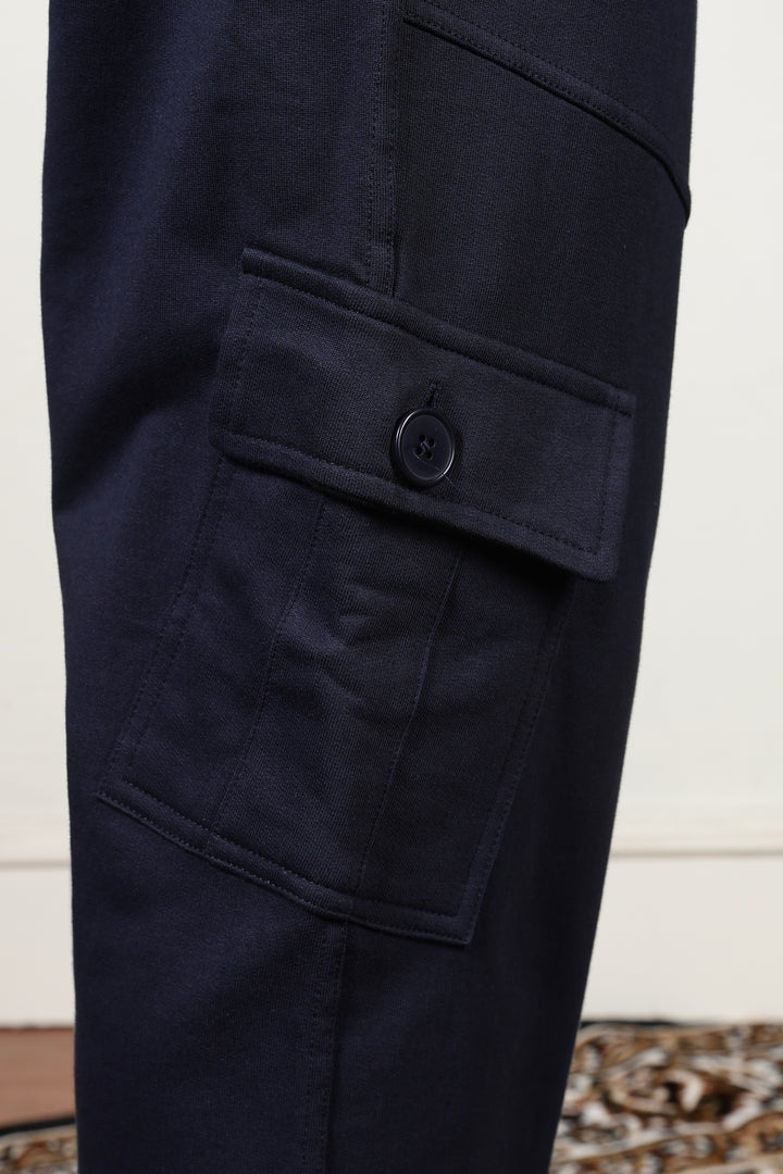 Navy Blue Regular Fit Joggers