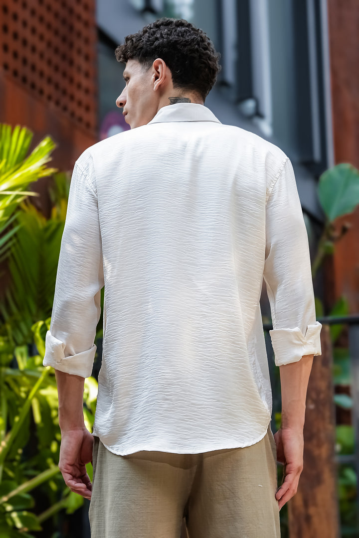 Avians Embroidery : Textured Fabric Shirt