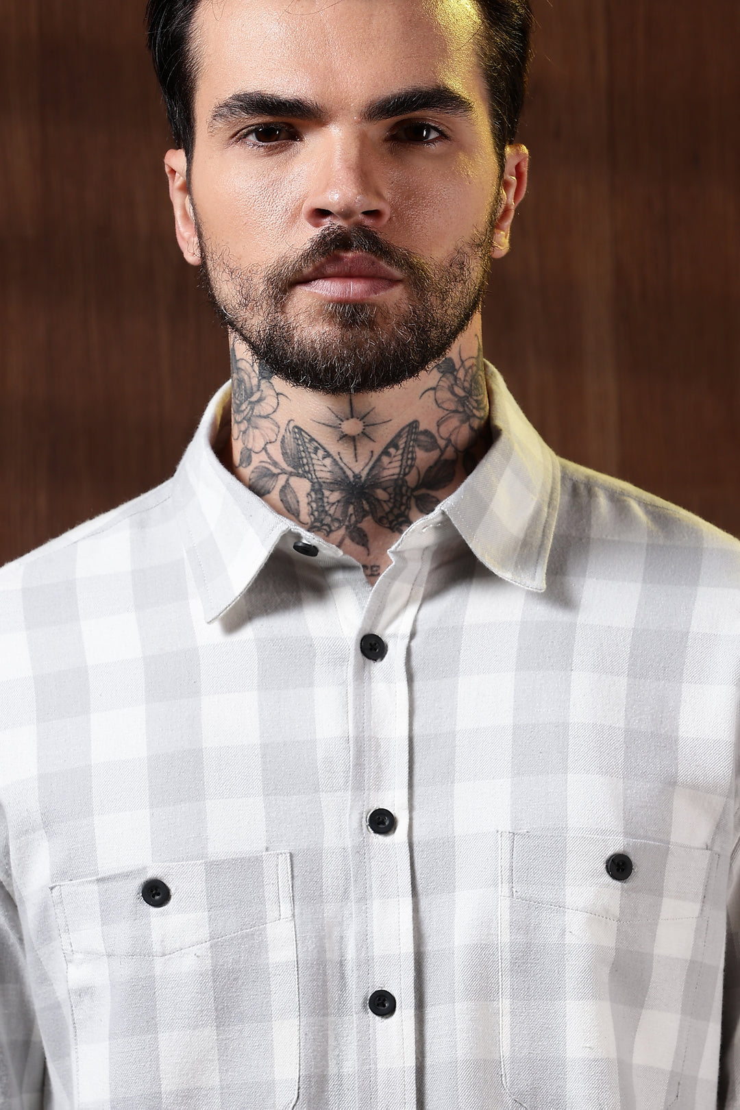 Flannel: White Shirt