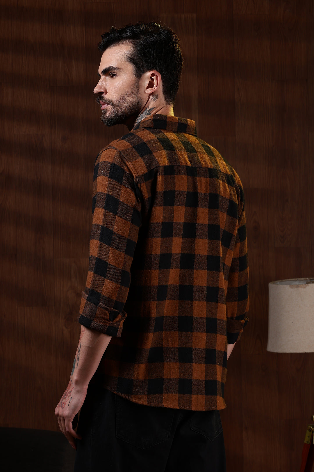 Flannel: Brown Checks Shirt