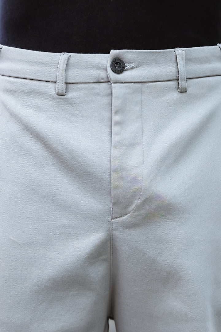 Korean Pants : Light Grey Trousers