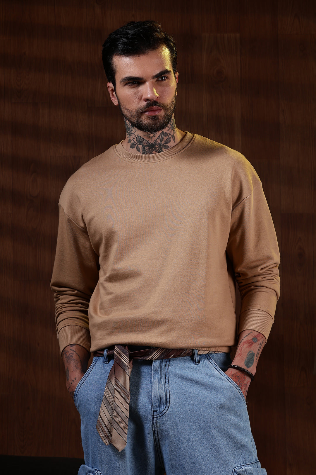 Solids: Beige Sweatshirt