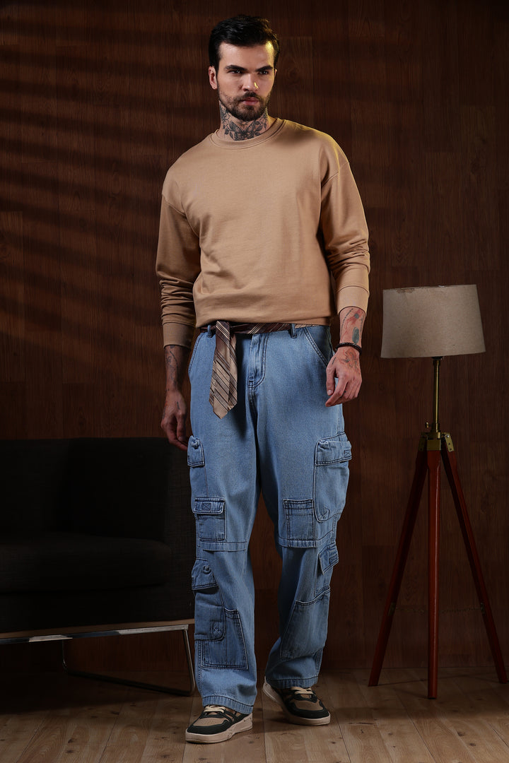 Solids: Beige Sweatshirt
