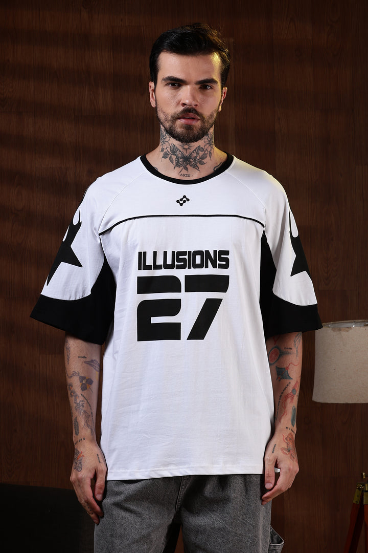 Illusions: Black & White Oversized T-Shirt