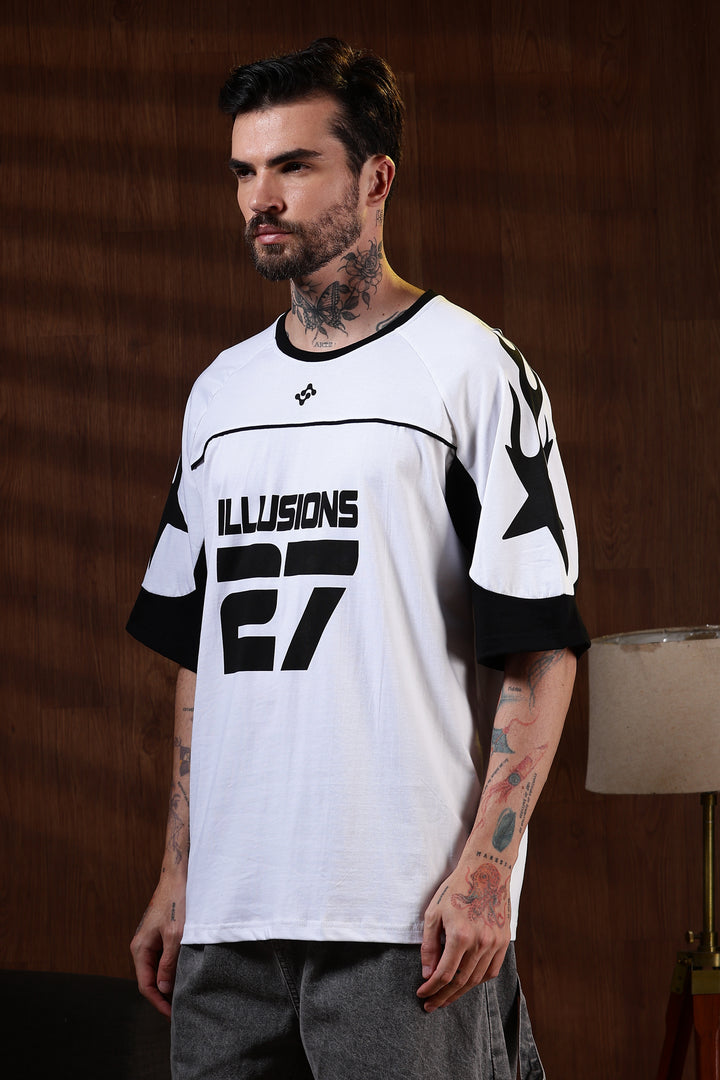 Illusions: Black & White Oversized T-Shirt
