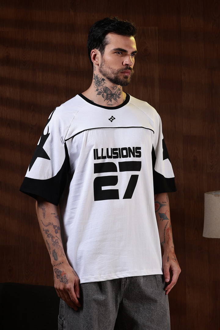 Illusions: Black & White Oversized T-Shirt