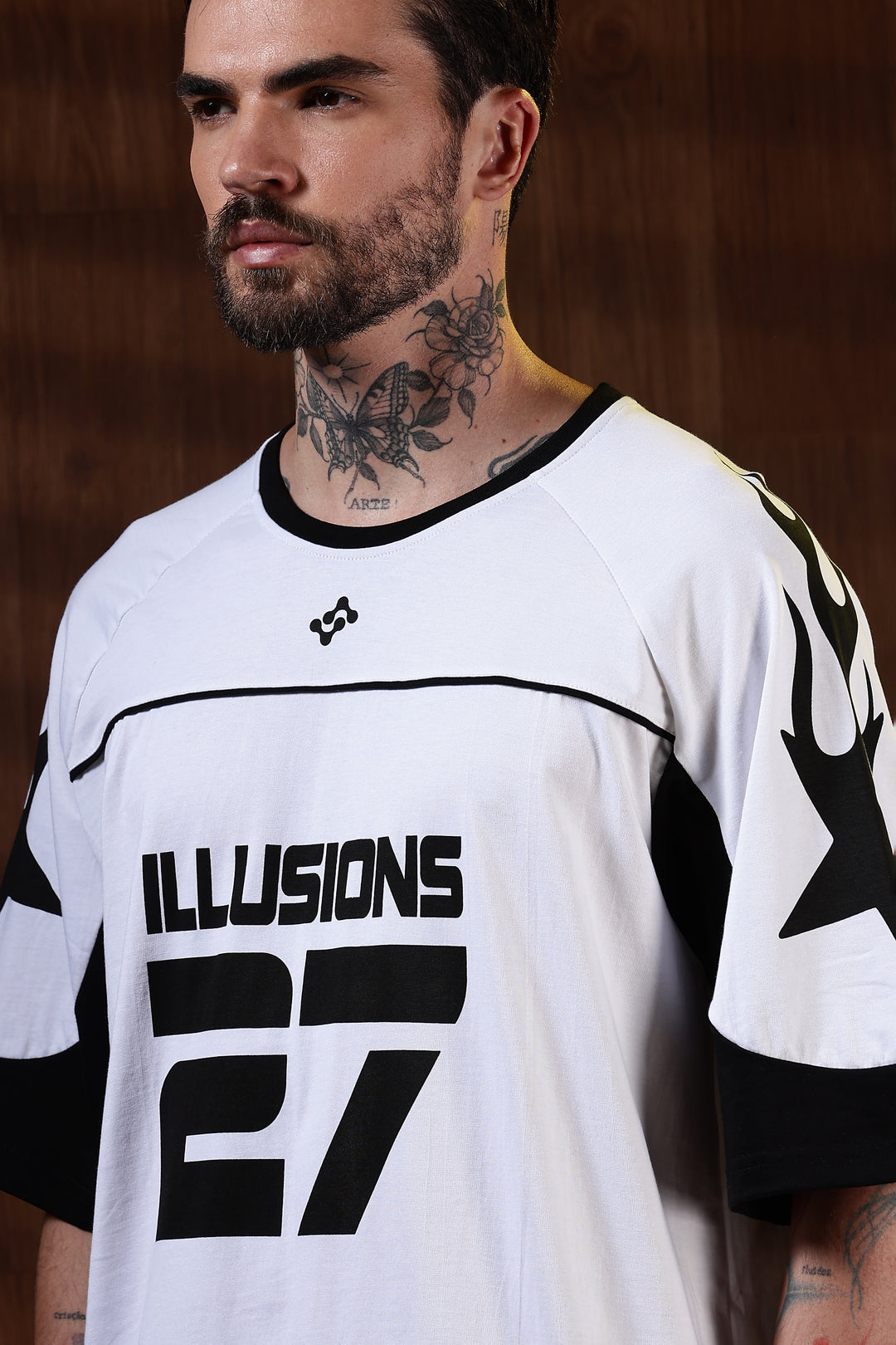 Illusions: Black & White Oversized T-Shirt