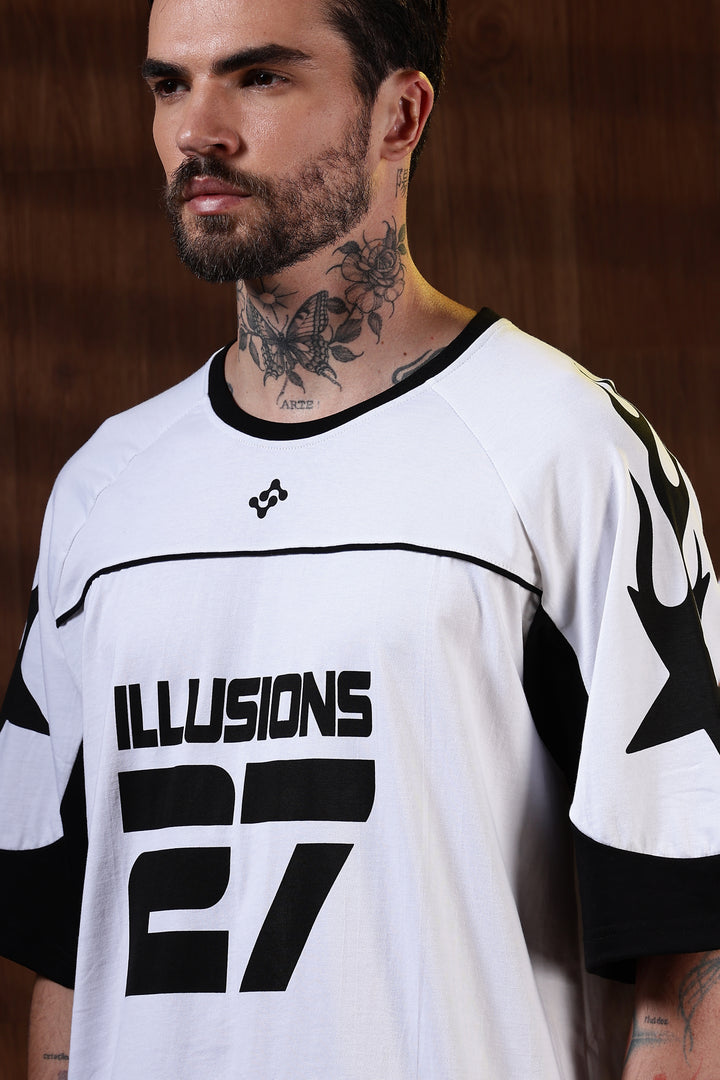 Illusions: Black & White Oversized T-Shirt