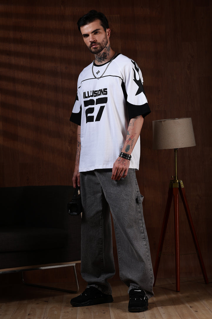 Illusions: Black & White Oversized T-Shirt