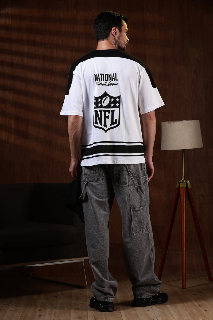 NFL: Black & White Oversized T-shirt