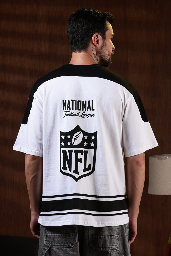 NFL: Black & White Oversized T-shirt