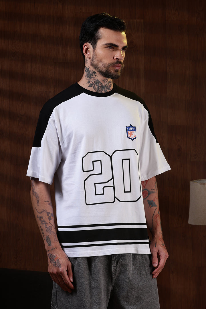 NFL: Black & White Oversized T-shirt