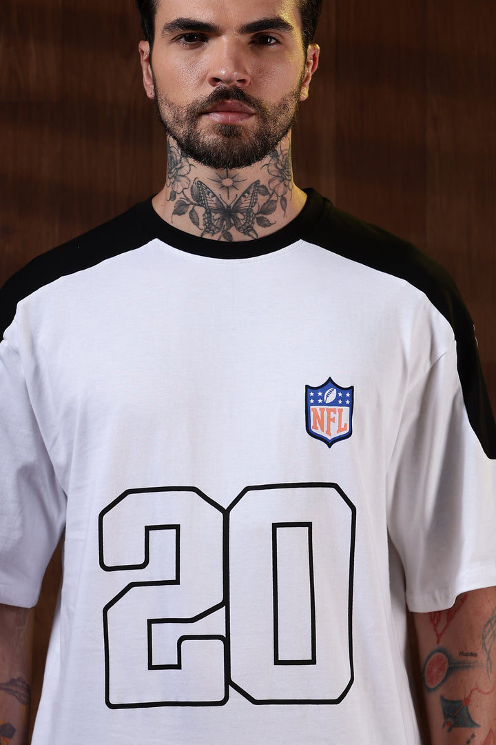 NFL: Black & White Oversized T-shirt