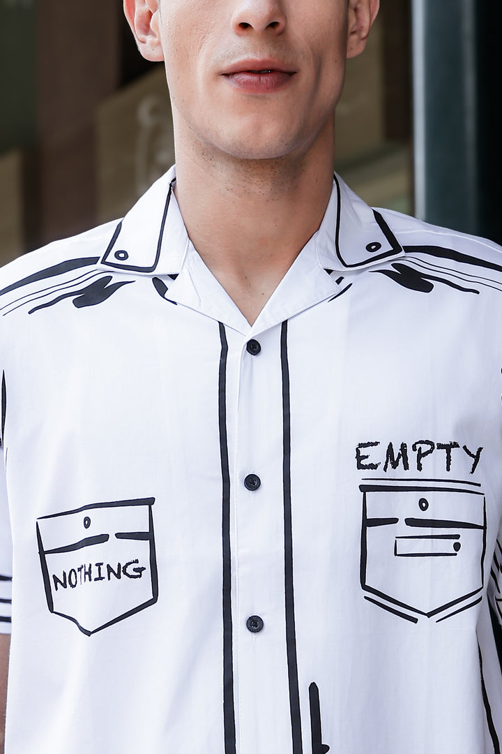 Outline : White Cuban Shirt