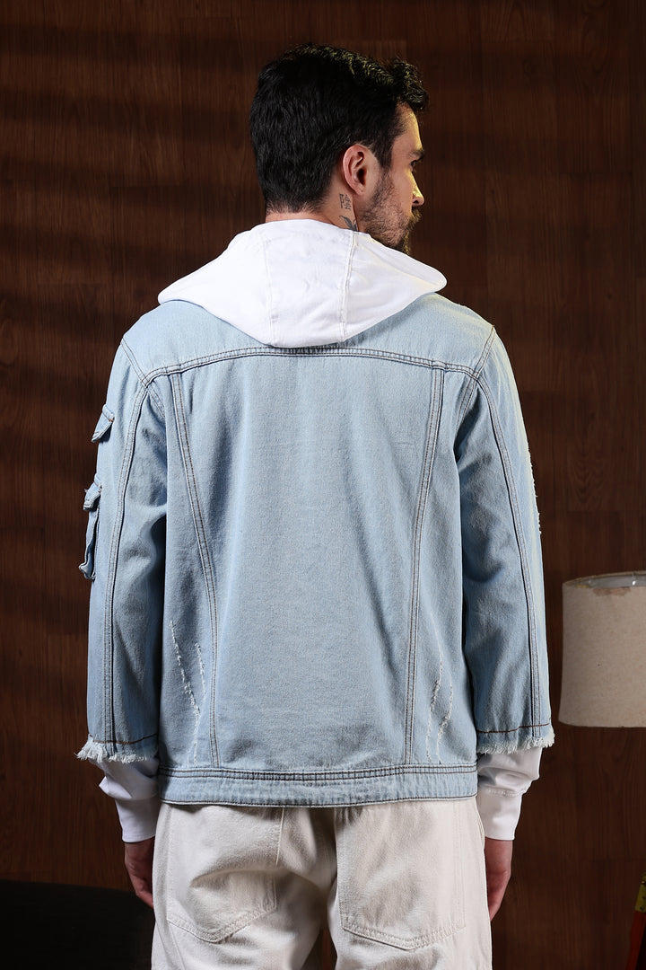 Hooded Denim Jacket