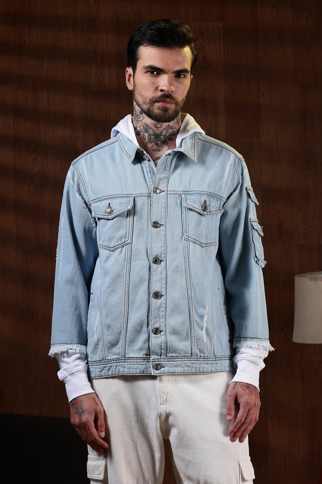 Hooded Denim Jacket