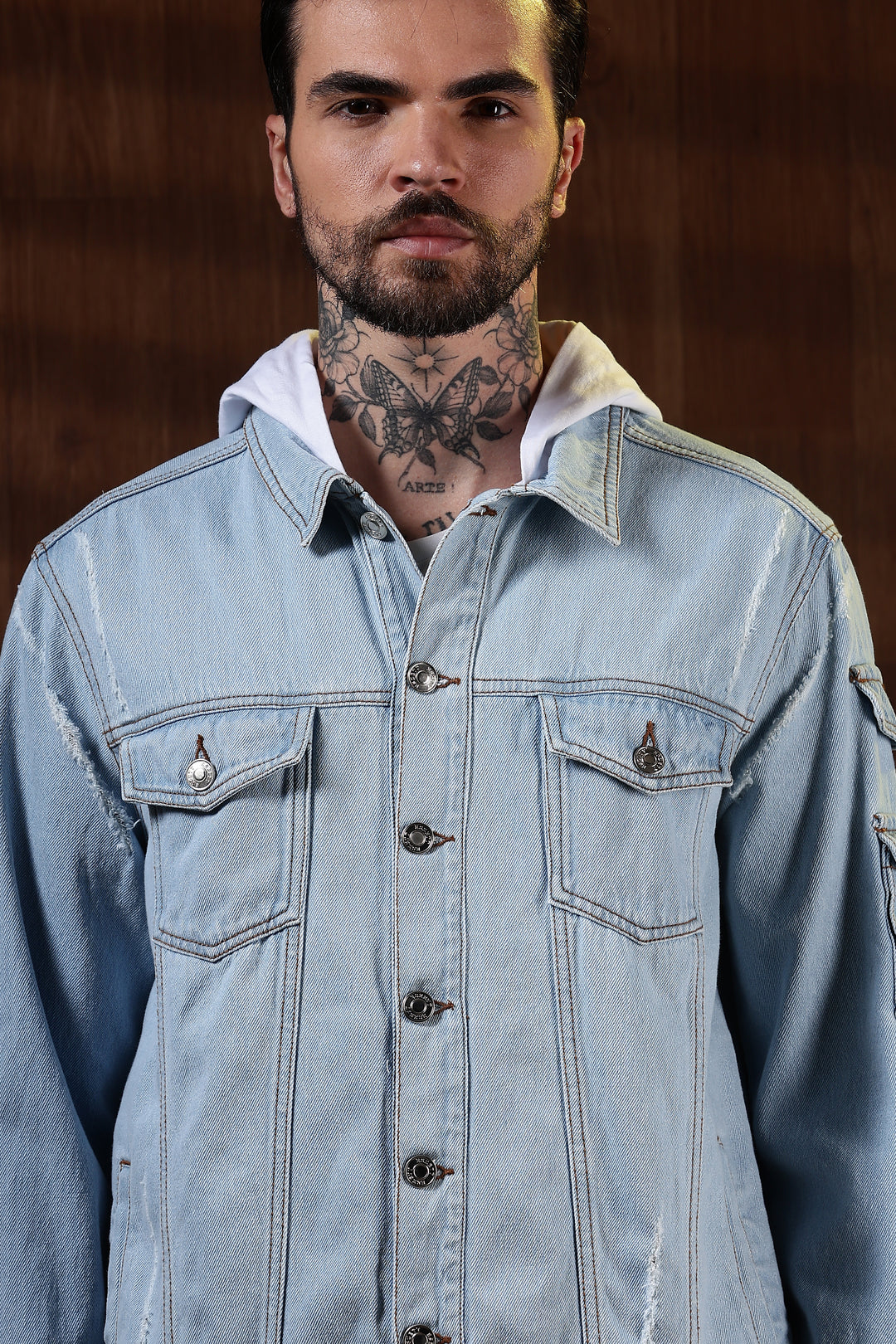 Hooded Denim Jacket