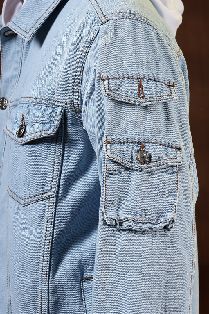 Hooded Denim Jacket