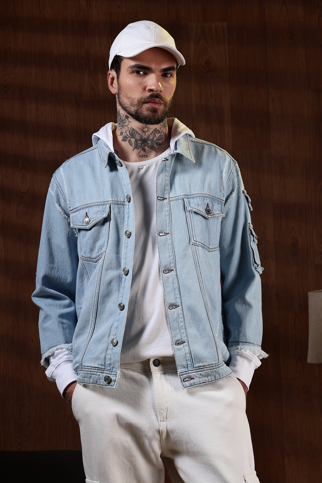 Hooded Denim Jacket