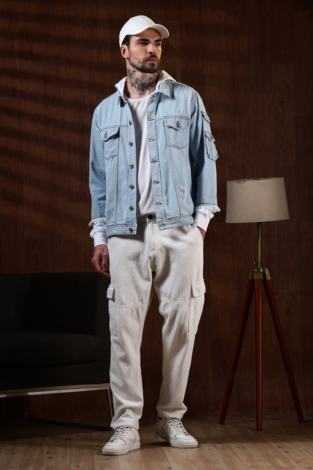 Hooded Denim Jacket
