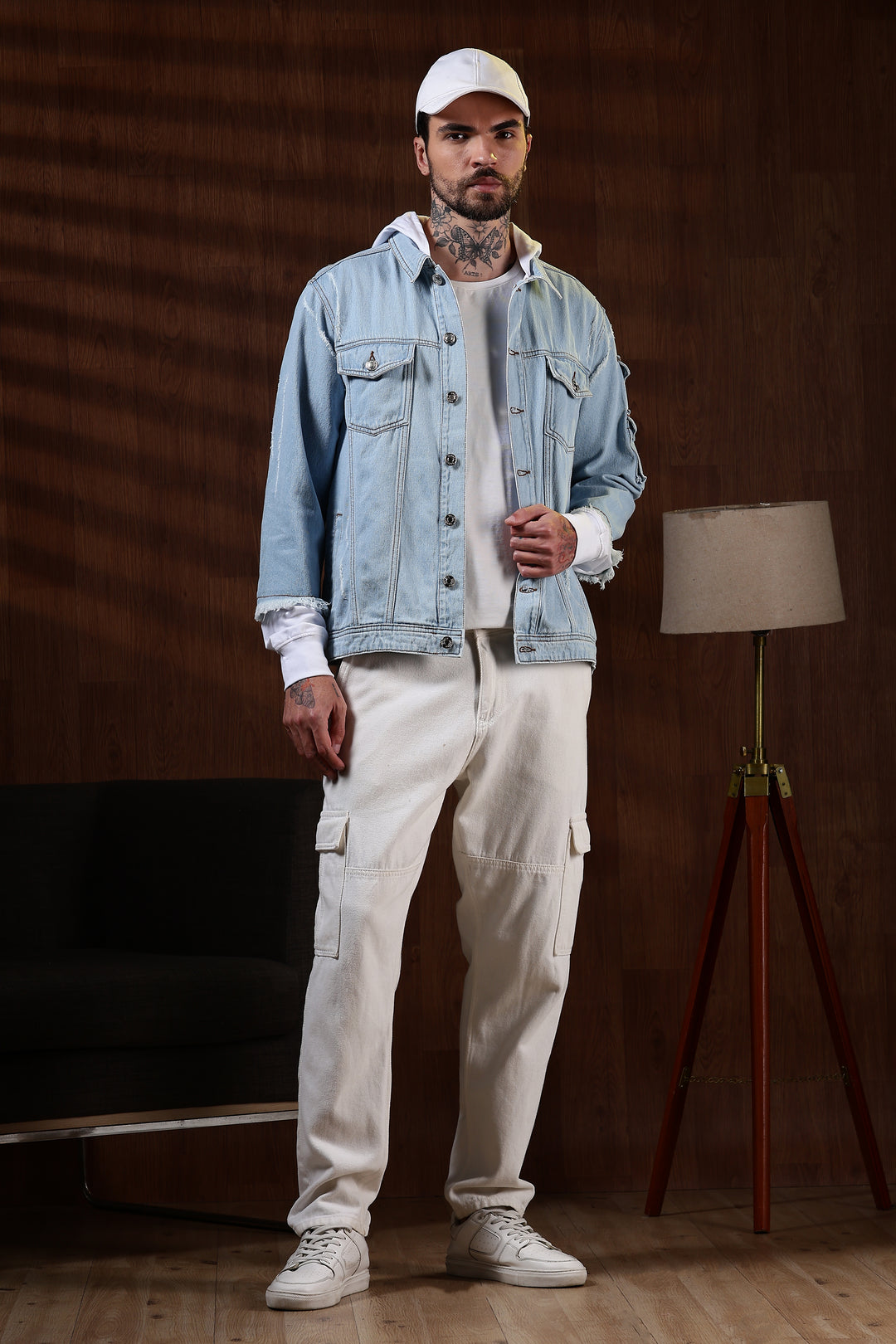 Hooded Denim Jacket