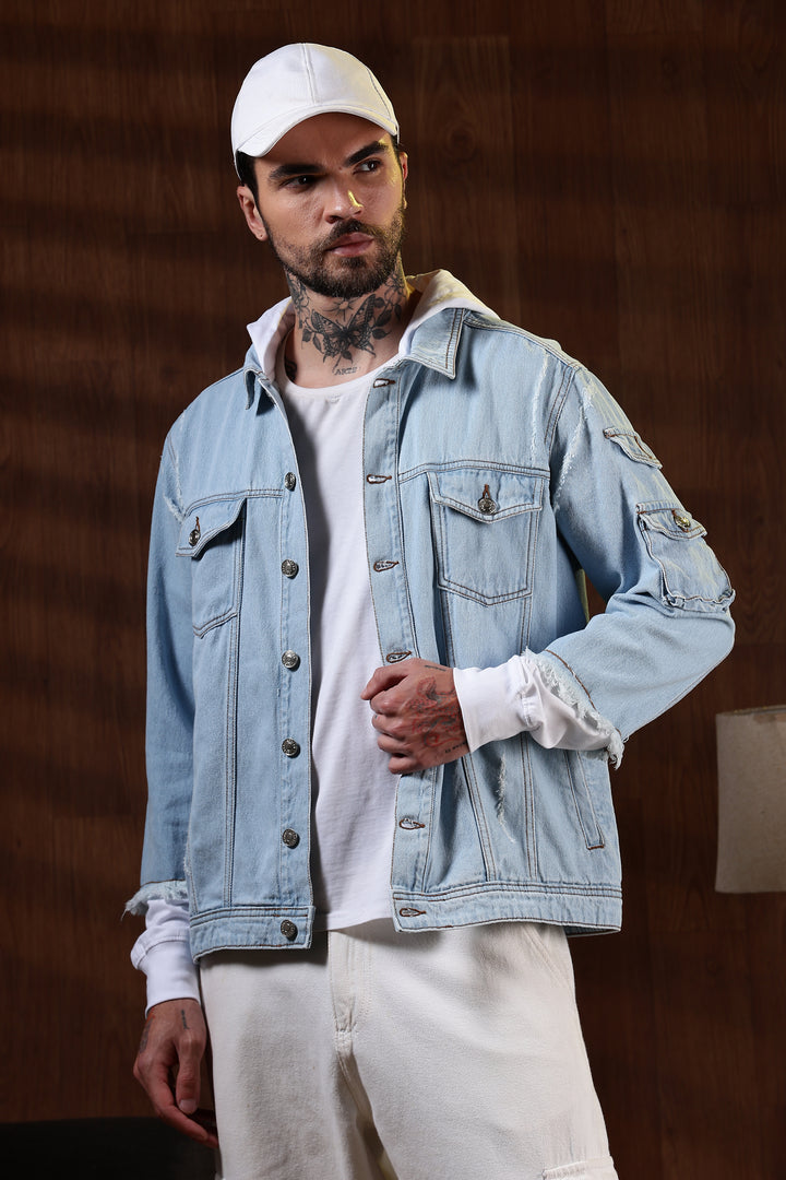 Hooded Denim Jacket