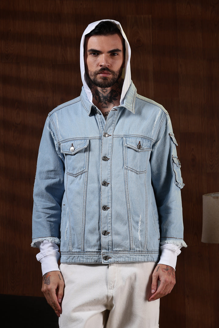Hooded Denim Jacket