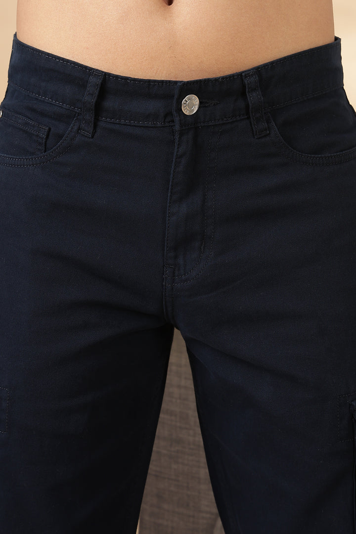Essentials : Navy Cargo Pants
