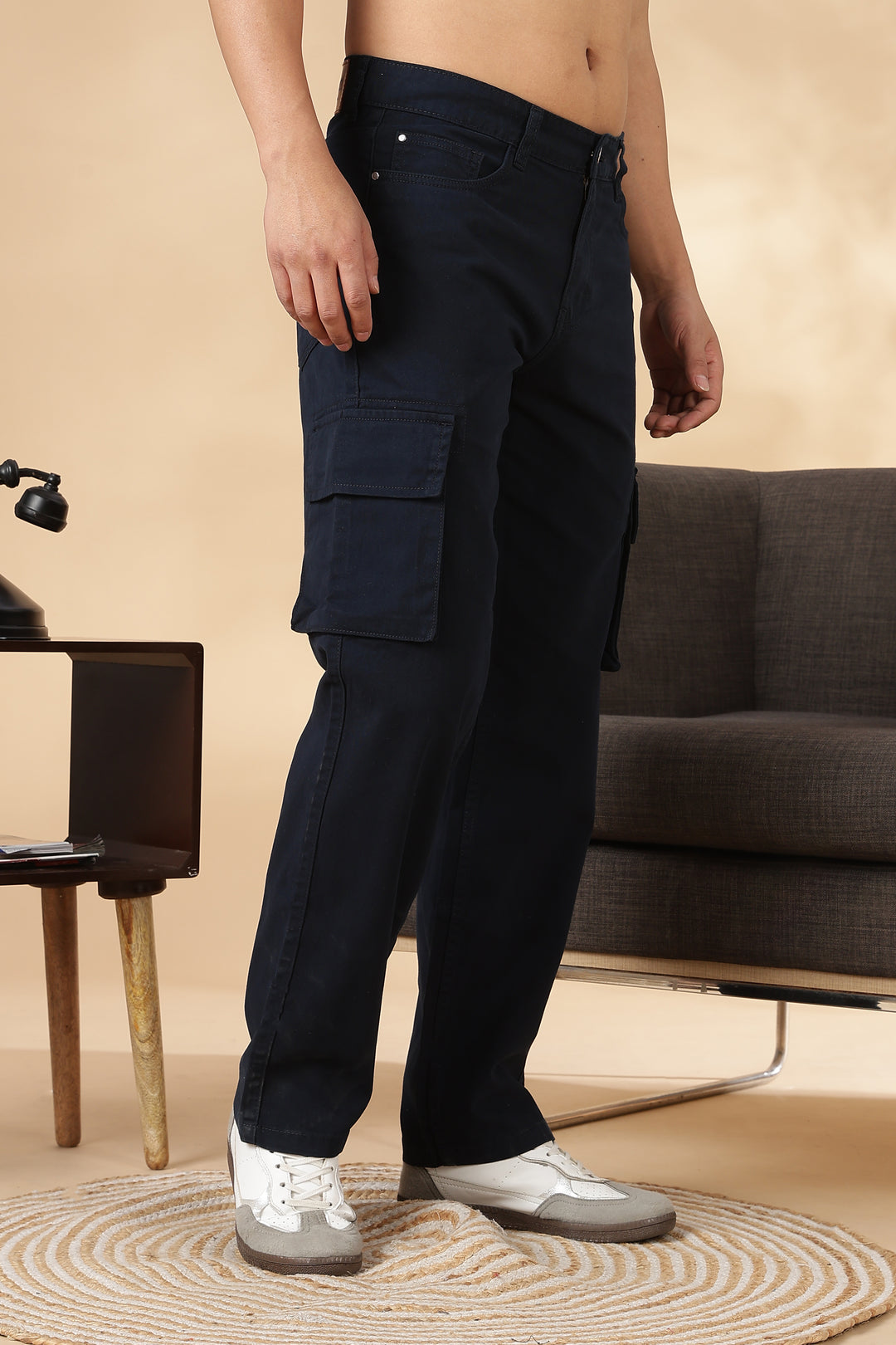 Essentials : Navy Cargo Pants