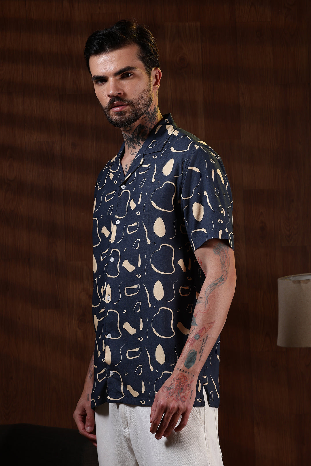 Navy Theoretical Cuban Shirt