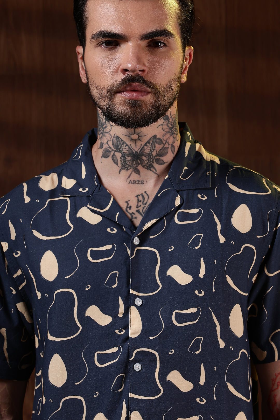 Navy Theoretical Cuban Shirt