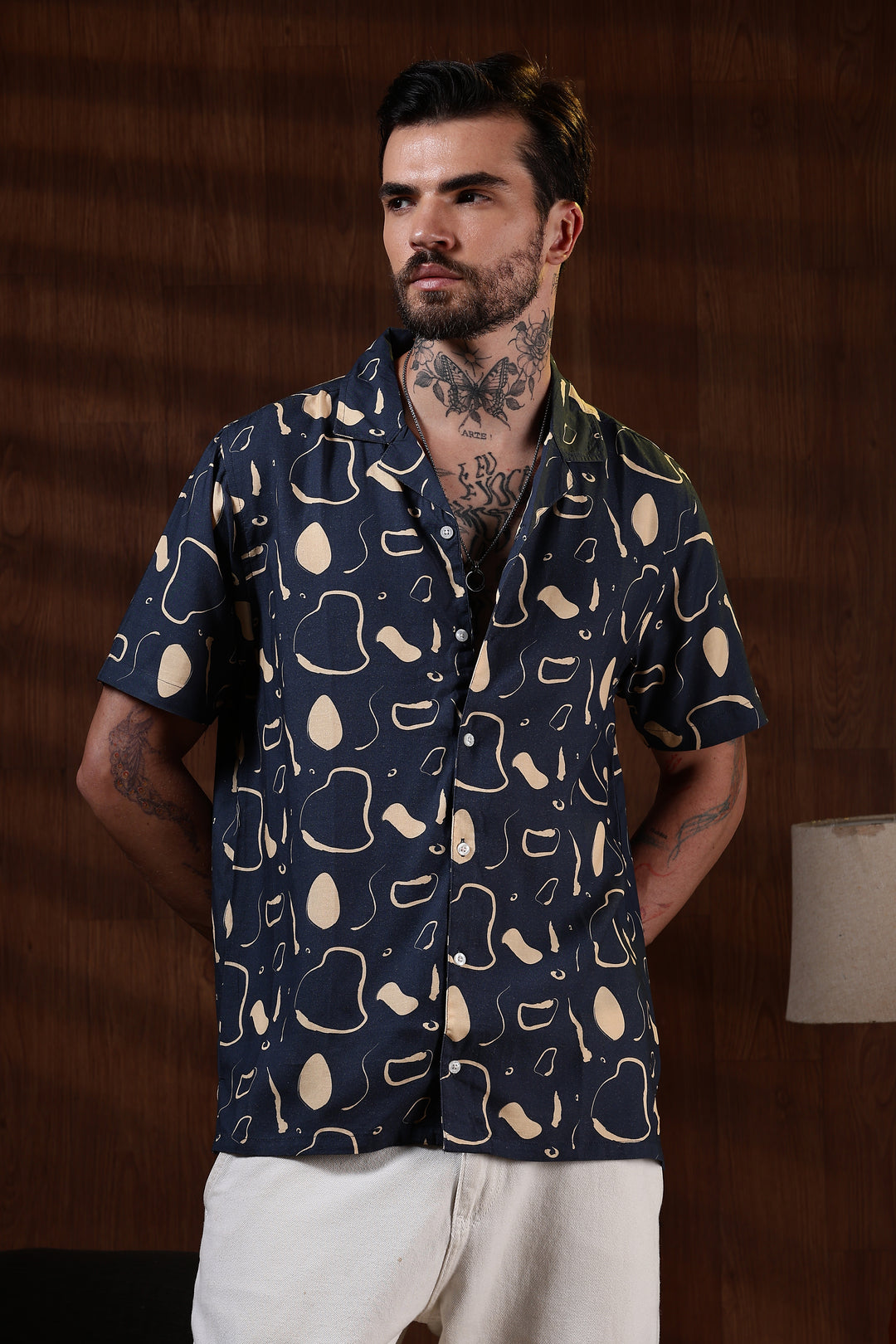 Navy Theoretical Cuban Shirt