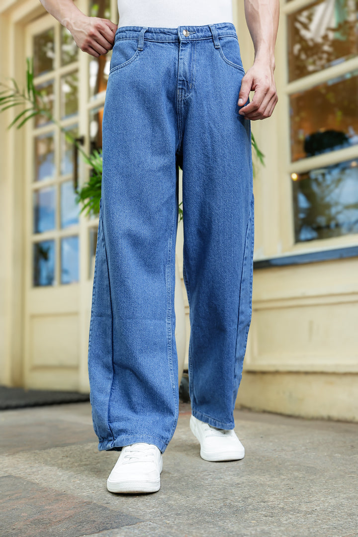 Twin- Flap Blue Cargo Pants