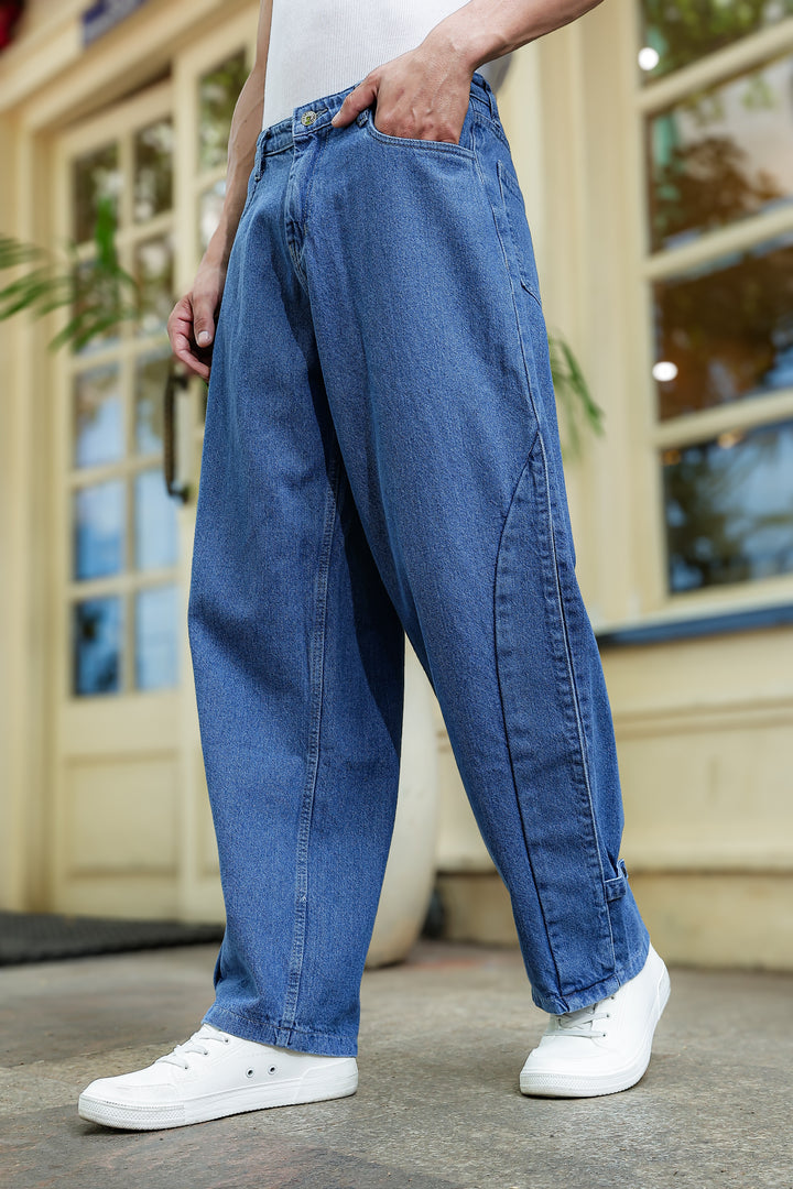 Twin- Flap Blue Cargo Pants