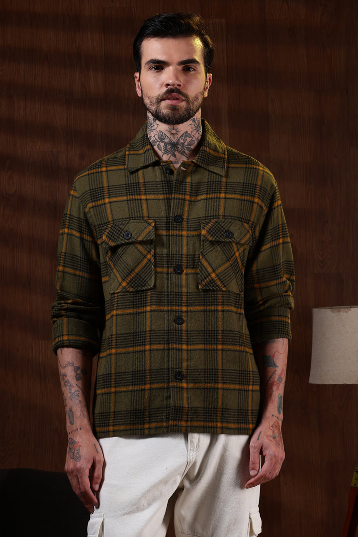 Flannel Olive Jacket