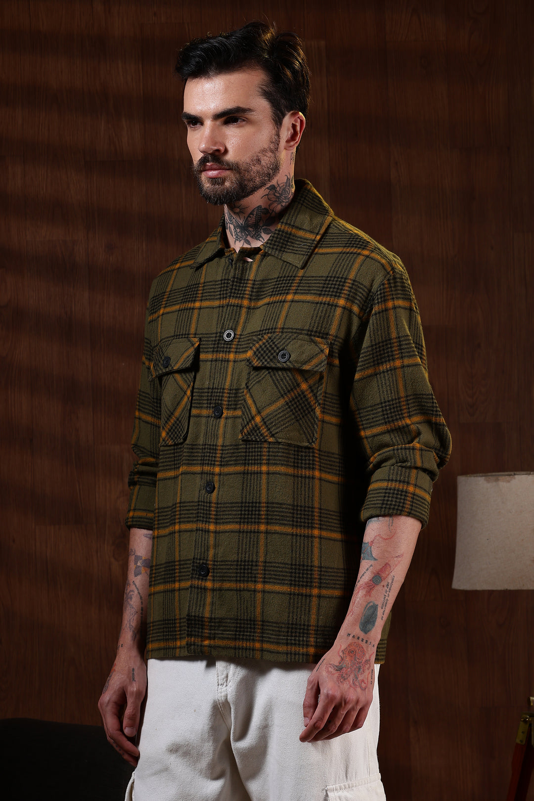 Flannel Olive Jacket
