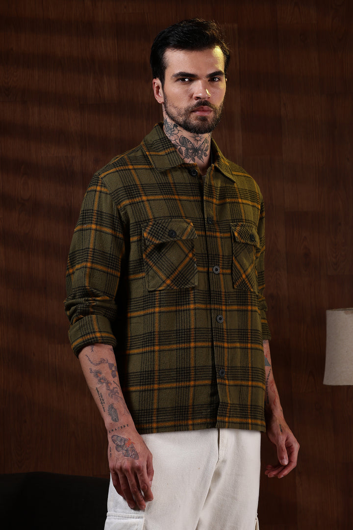 Flannel Olive Jacket