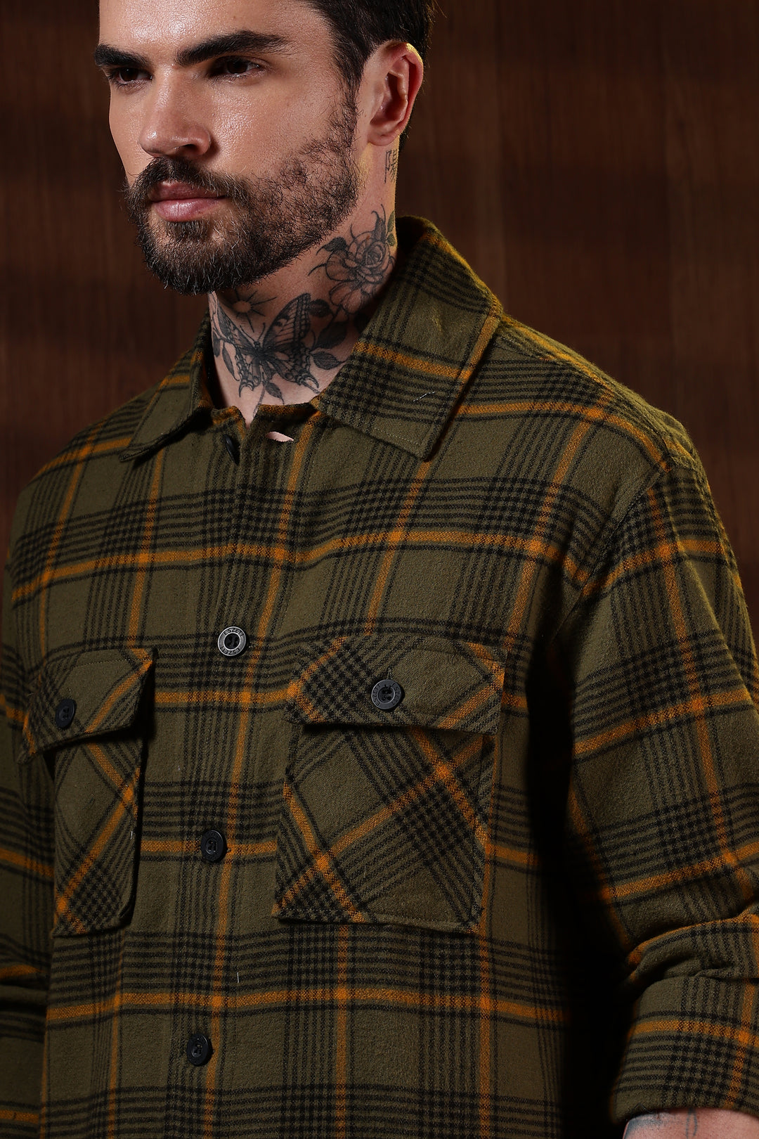 Flannel Olive Jacket