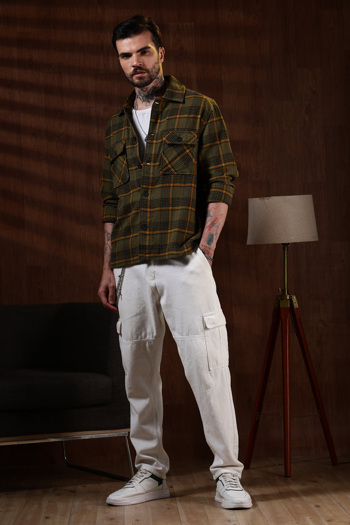 Flannel Olive Jacket