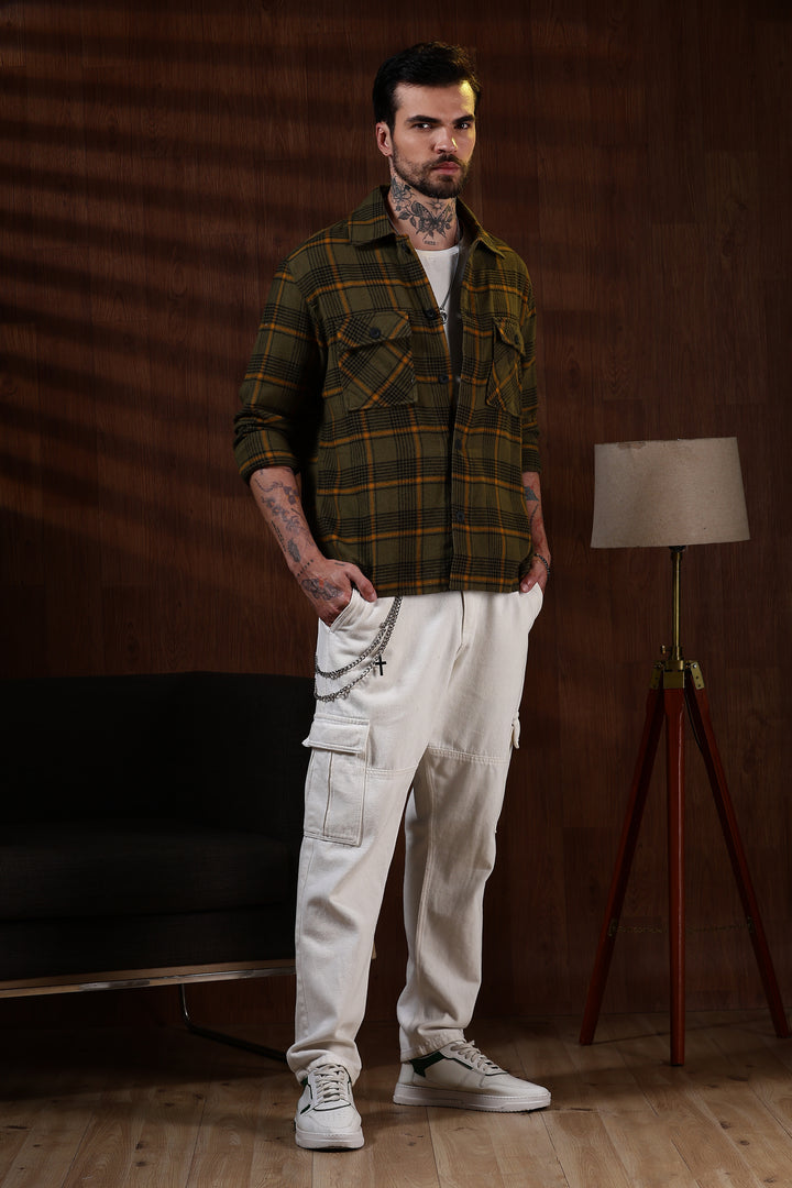 Flannel Olive Jacket