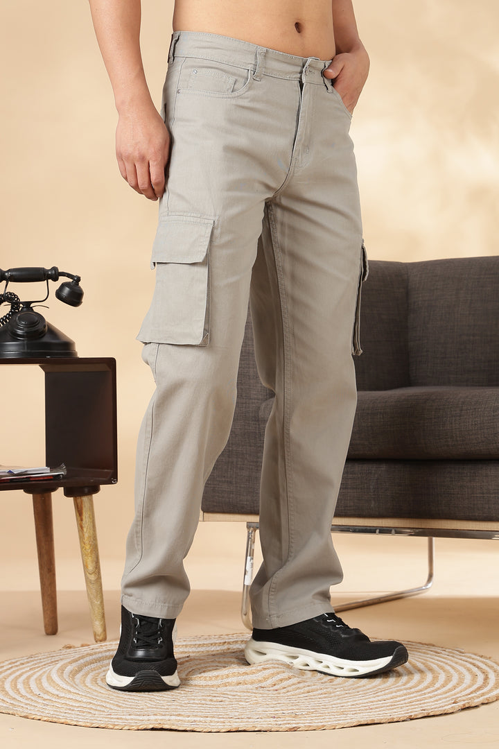 Essentials : Cream Cargo Pants