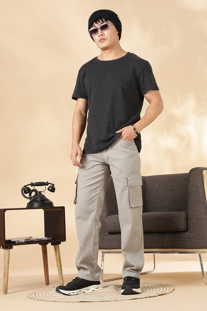 Essentials : Cream Cargo Pants