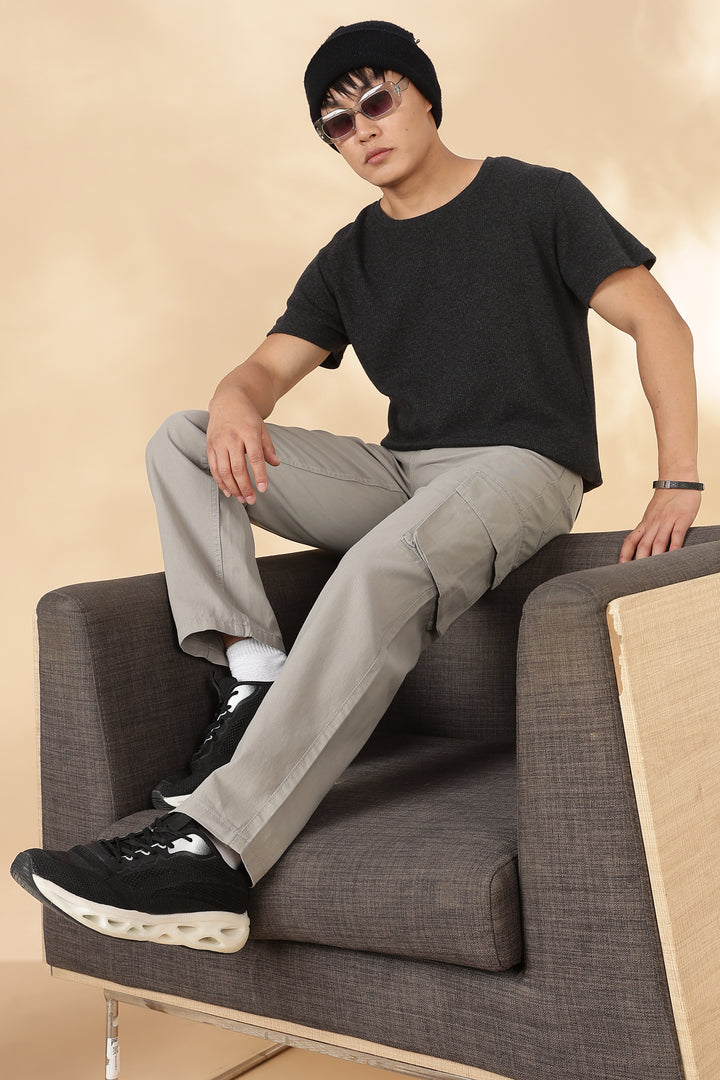 Essentials : Cream Cargo Pants