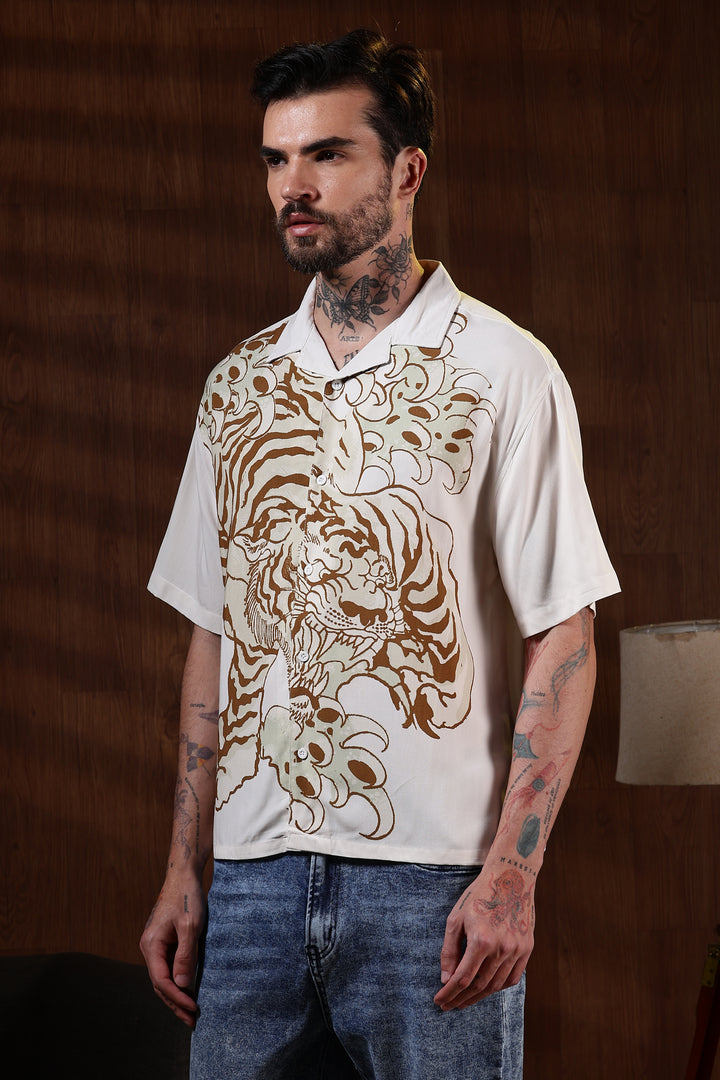 Fierce: Boxy Fit Oversized Cuban Shirt