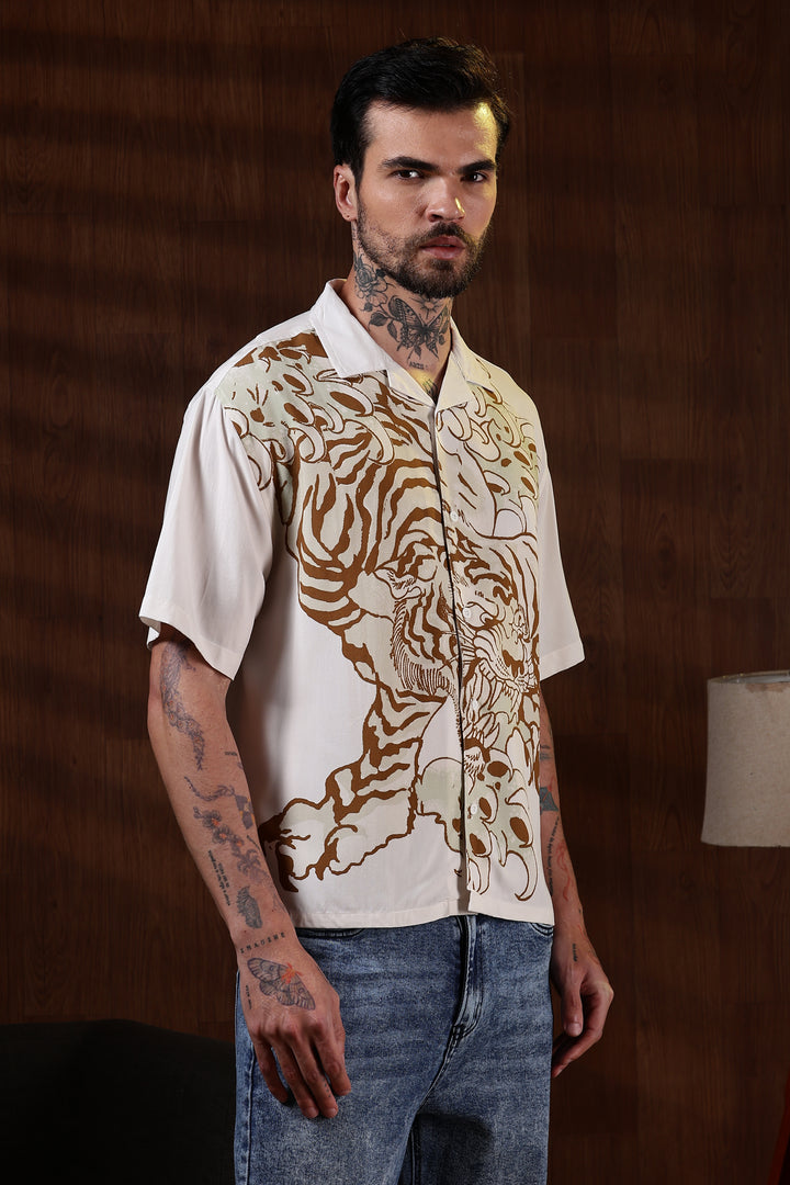 Fierce: Boxy Fit Oversized Cuban Shirt