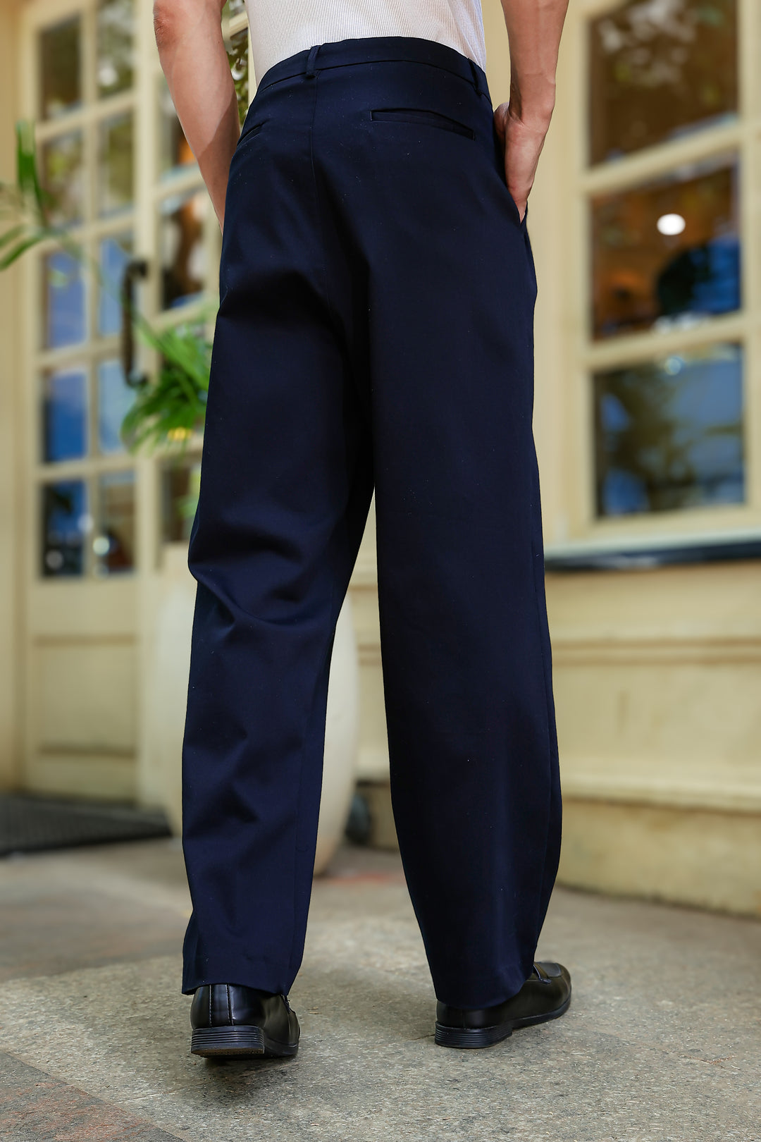 Korean Pants : Navy Trousers