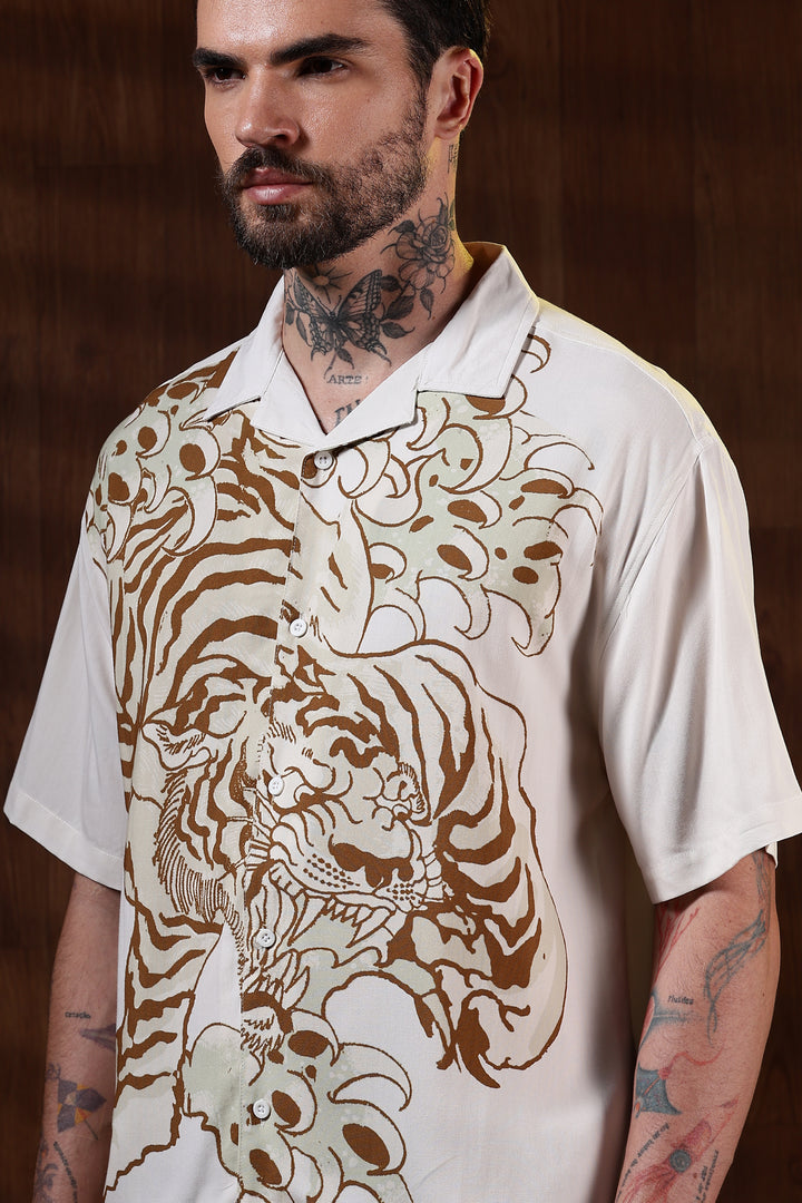Fierce: Boxy Fit Oversized Cuban Shirt