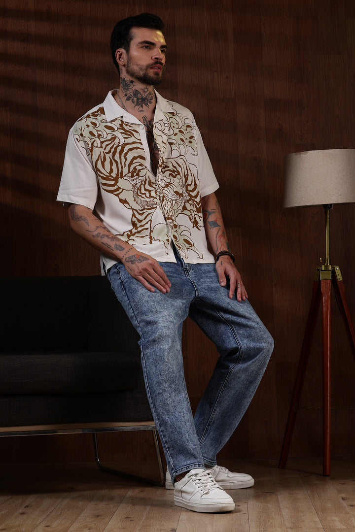 Fierce: Boxy Fit Oversized Cuban Shirt
