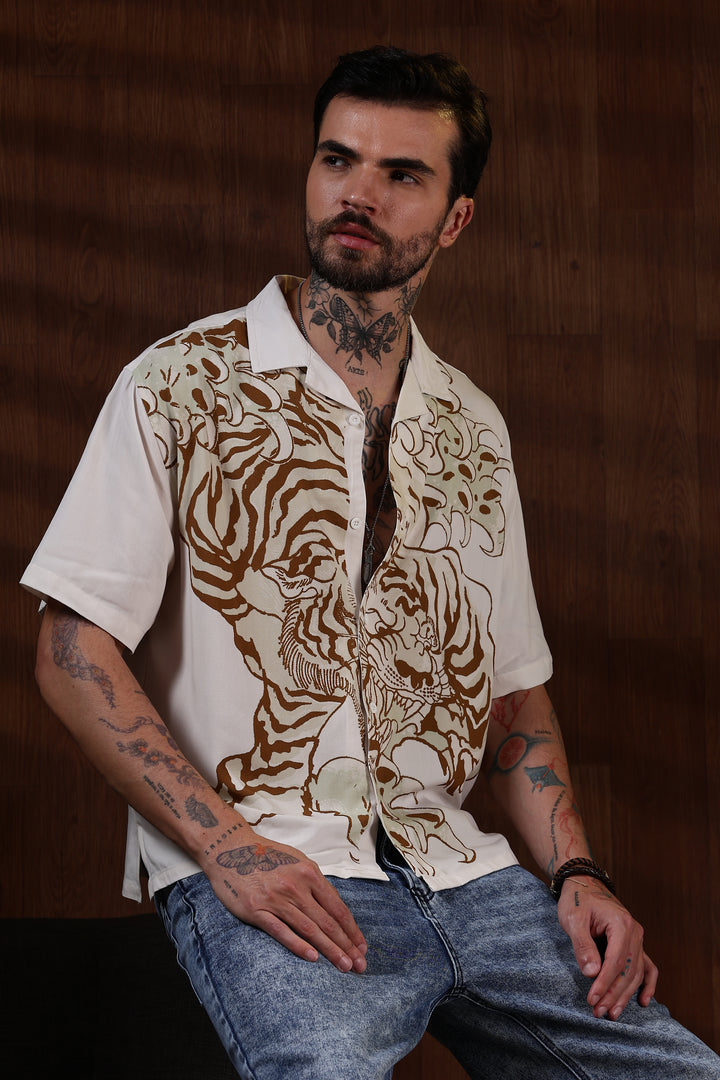 Fierce: Boxy Fit Oversized Cuban Shirt