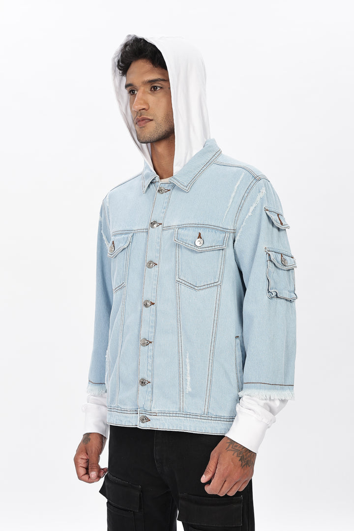 Hooded Denim Jacket